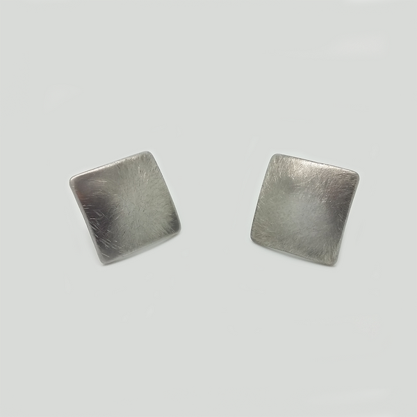 Square Stud Earrings in Stainless Steel