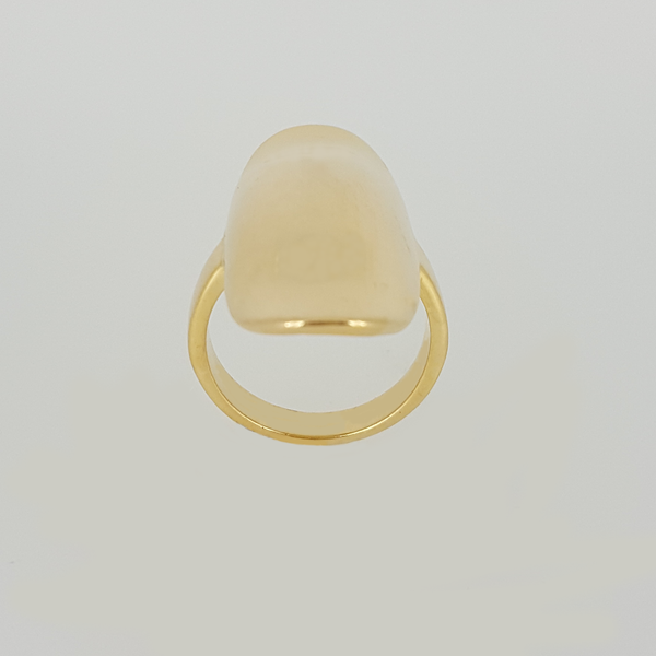 Oval Top Ring in Yellow Gold Filled