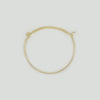 Lady Glam Bangle Bracelet with Gemstones in Yellow Gold Filled