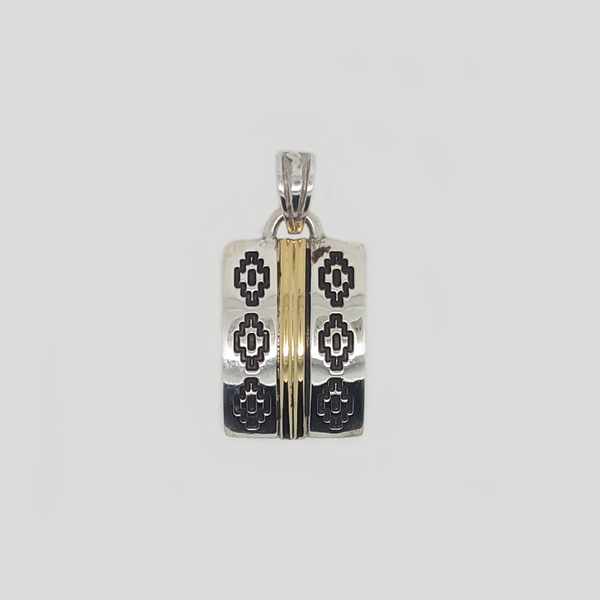 Rectangle Pendat in Duble Plate with Details