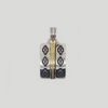 Rectangle Pendat in Duble Plate with Details