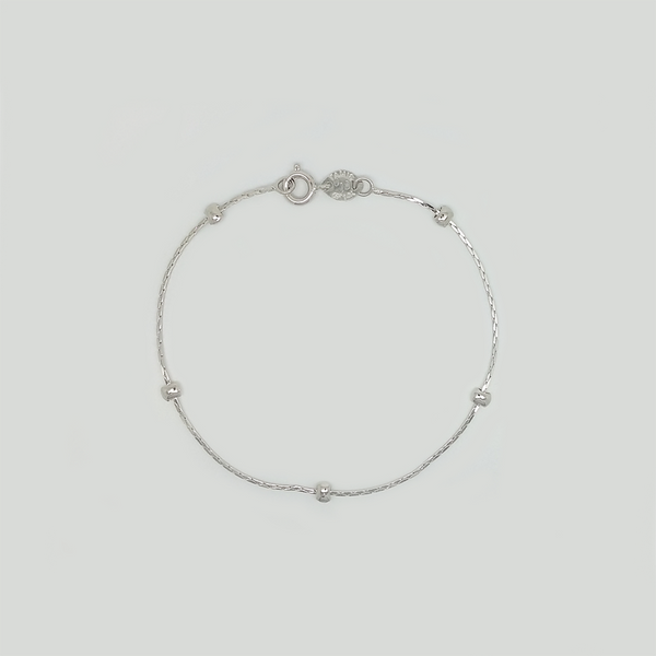 Bracelet in White Gold Filled with Details