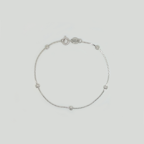 Bracelet in White Gold Filled with Details