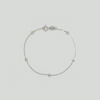 Bracelet in White Gold Filled with Details