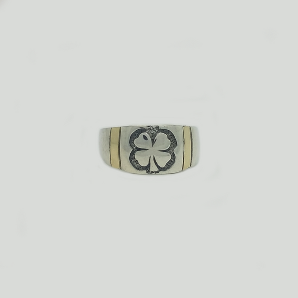 Trebol Ring in Duble Plate
