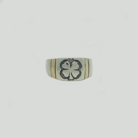 Trebol Ring in Duble Plate