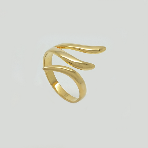 Three Branches in Yellow Gold Filled Ring