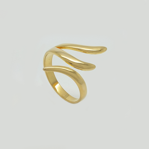 Three Branches in Yellow Gold Filled Ring