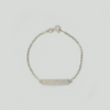 Bracelet in Silver with Rectangle Plaque