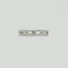 Band Ring in White Gold Filled Cut Out (Size 7)