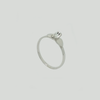 Ring in White Gold Filled with Oval Gemstone
