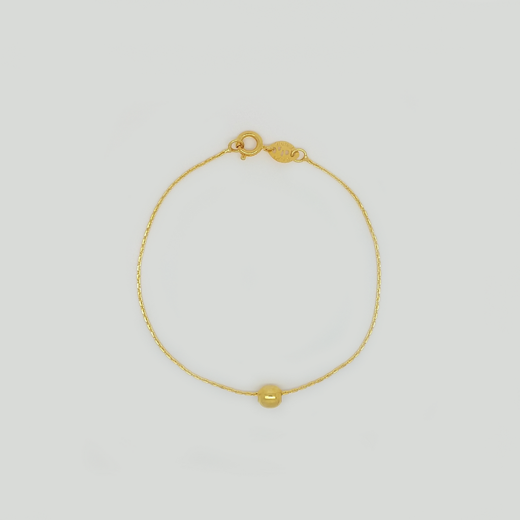 Bracelet in Yellow Gold Filled with Ball