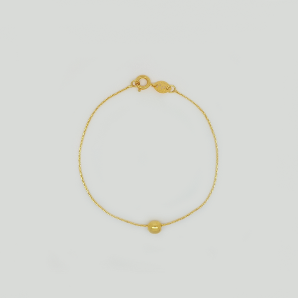 Bracelet in Yellow Gold Filled with Ball