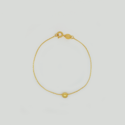 Bracelet in Yellow Gold Filled with Ball