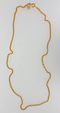 Eight Chain Necklace in Yellow Gold Filled