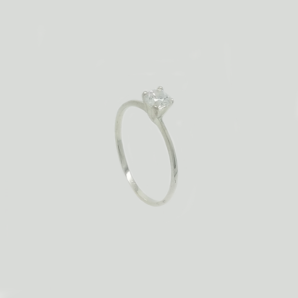 Band in Silver with Crystal