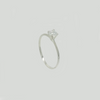 Band in Silver with Crystal
