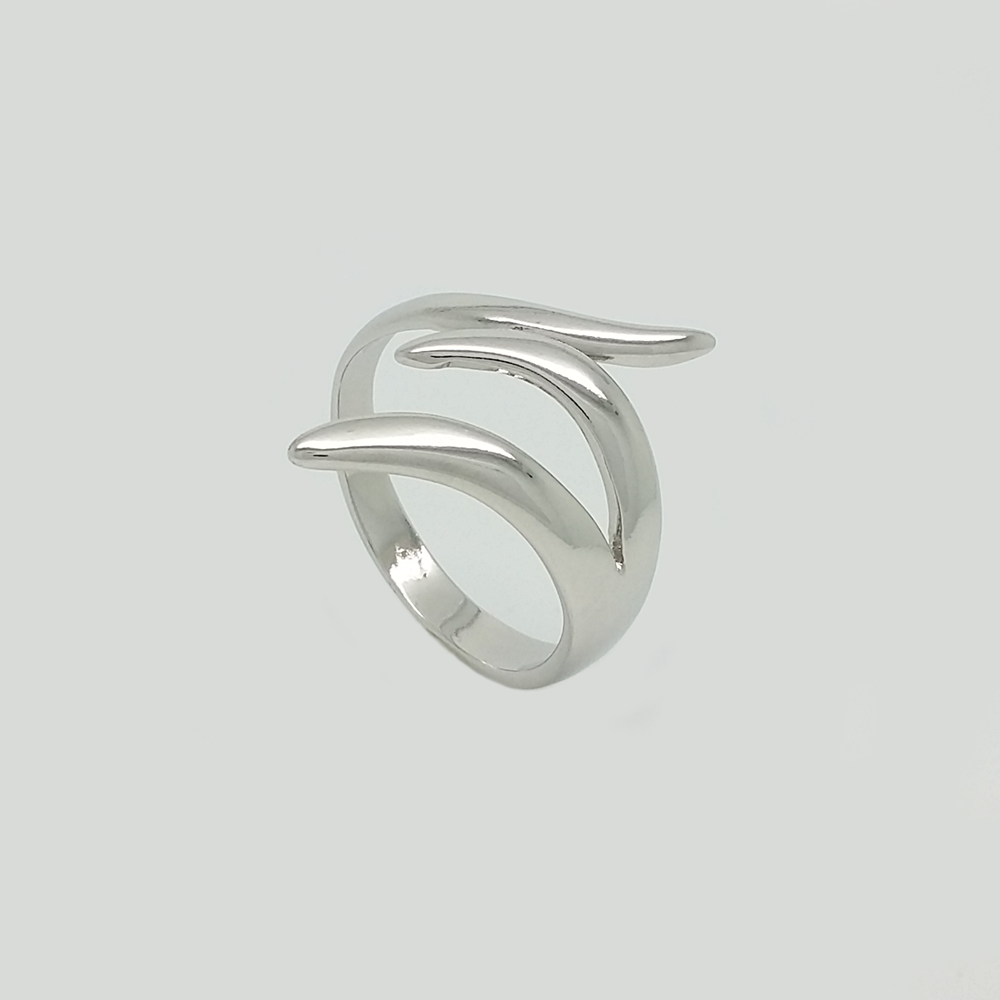 Three Branches in White Gold Filled Ring