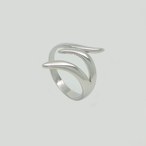 Three Branches in White Gold Filled Ring