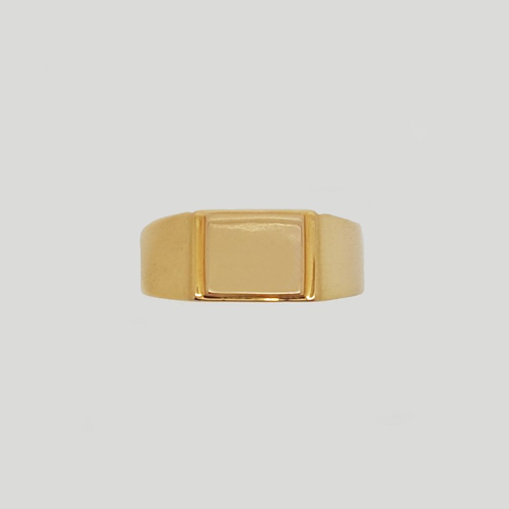 Seal Ring in Yellow Gold Filled