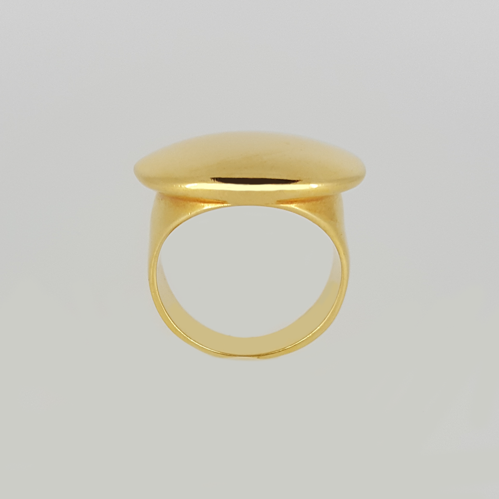 Round Top Ring in Yellow Gold Filled