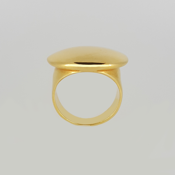 Round Top Ring in Yellow Gold Filled