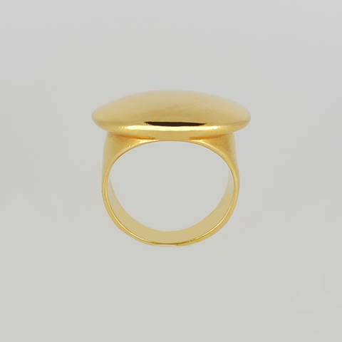 Round Top Ring in Yellow Gold Filled