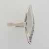 Oval Ring in Aged Silver with Gemstones