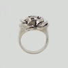 Rose Ring in Aged White Gold Filled