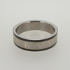 Ring in Stainless Steel with Roman Numerals