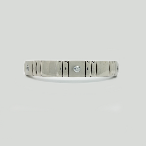 Bracelet Sizable in Stainless Steel with Gemstones