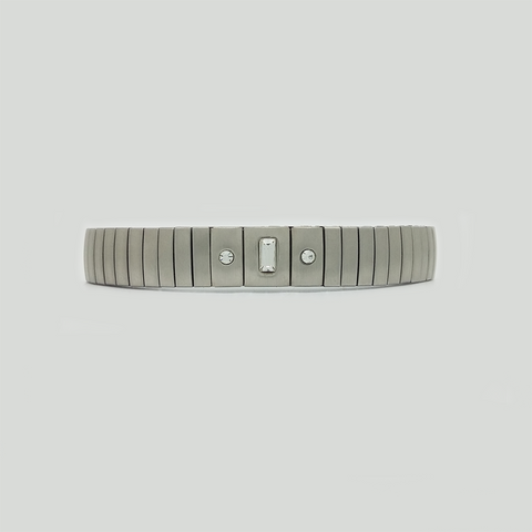 Bracelet Sizable in Stainless Steel with Gemstones