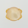 Yellow Gold Filled Ring with Rose Mother Pearl