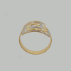 Ring in Yellow Gold Filled with Silver Enamel