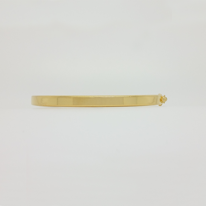 Hinged Bangle Bracelet in Yellow Gold Filled