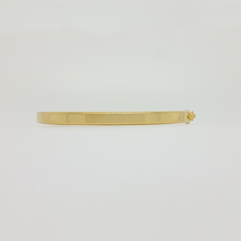 Hinged Bangle Bracelet in Yellow Gold Filled