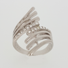 Ring in White Gold Filled with Eight Branches & Gemstones
