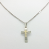 Cross Pendant in Duble Plate & Link Chain