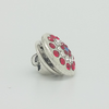 USA Pin in White Gold Filled wih Gemstones