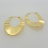 Oval Dangle Earrings in Yellow Gold Filled