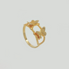Butterflies Ring in Yellow Gold Filled