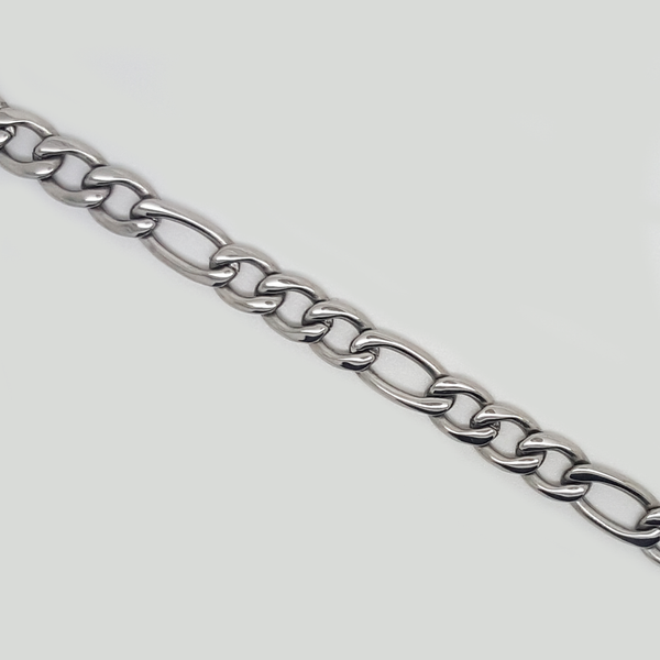 Figaro Chain Bracelet in Stainless Steel