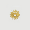 Ring in Yellow Gold Filled with Big Crystal