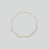 Hexagonal Bangle Bracelet in Yellow Gold Filled