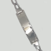Tag Bracelet in White Gold Filled