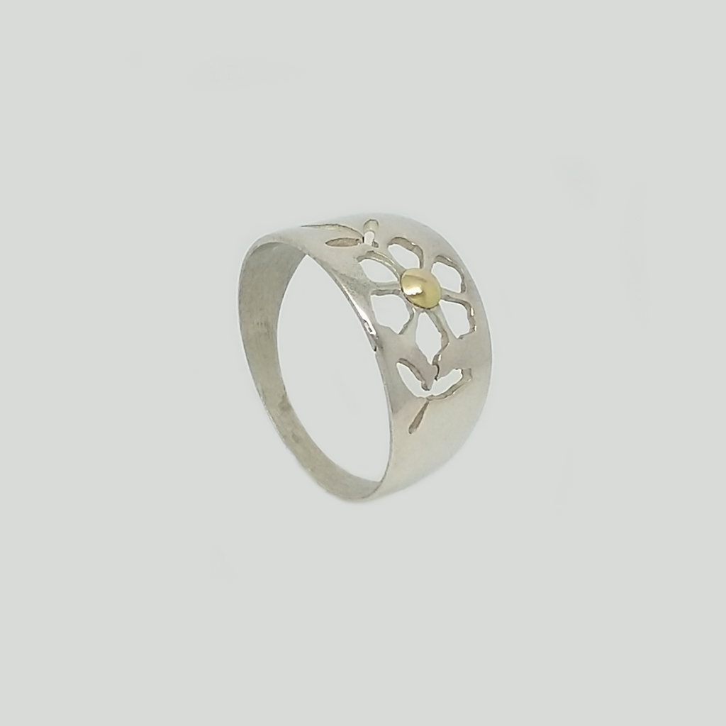 Band in Duble Plate with Cut Out Flowers