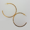 Hoop Earrings in Yellow Gold Filled Caved