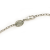 Choker Leaves in Stainless Steel with Clear Gemstone