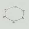 Ankle Bracelet in Stainless Steel with Pendants