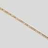 Figaro Chain Bracelet in Yellow Gold Filled